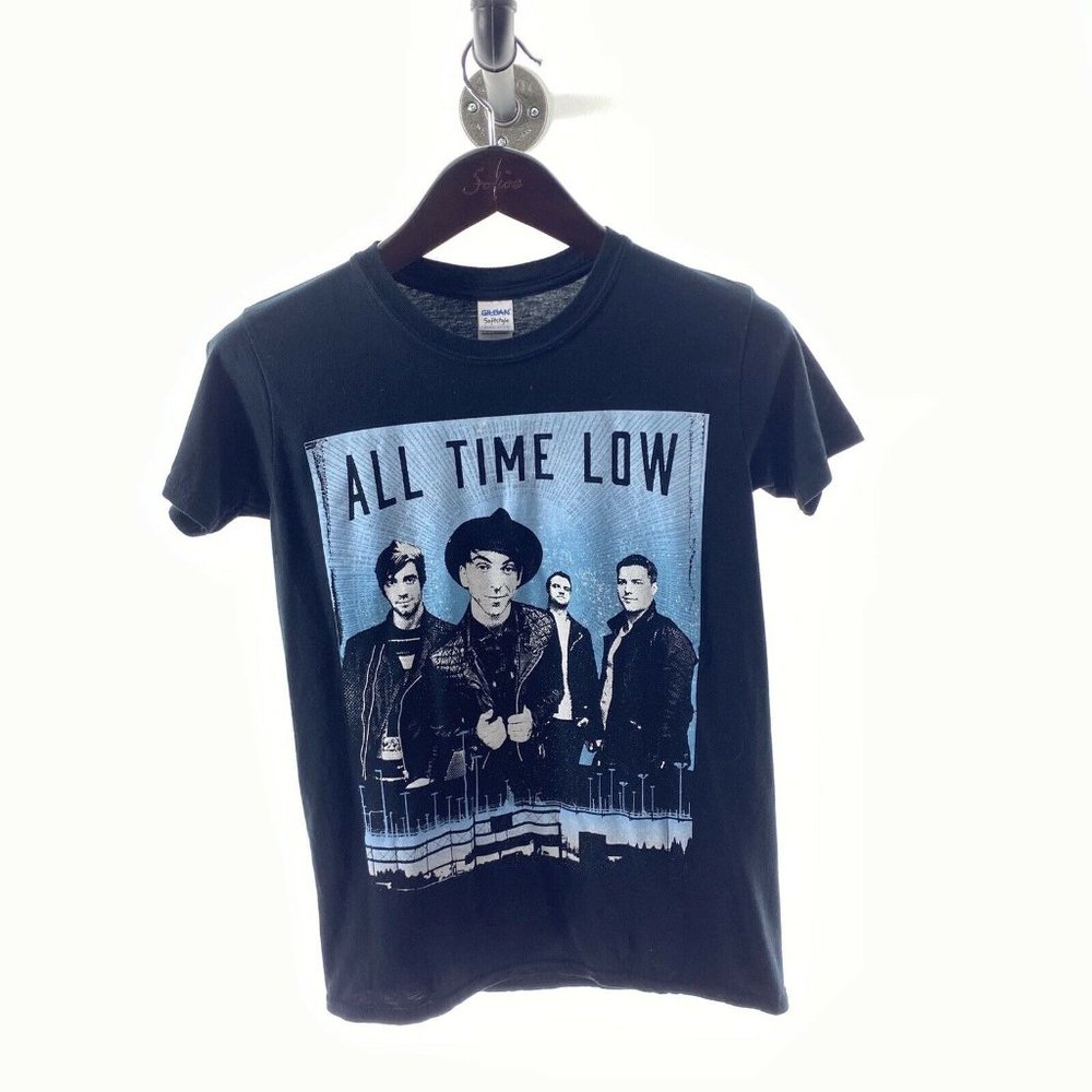ALL TIME LOW Tour T-shirt S Small Black 100% Cotto